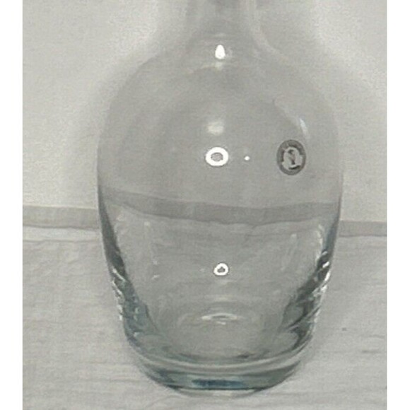 Vtg Turda Crystal Glass Decanter Made In Romania Quiet Luxury 16" tall - Picture 2 of 4